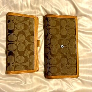 Coach wallet and check book cover